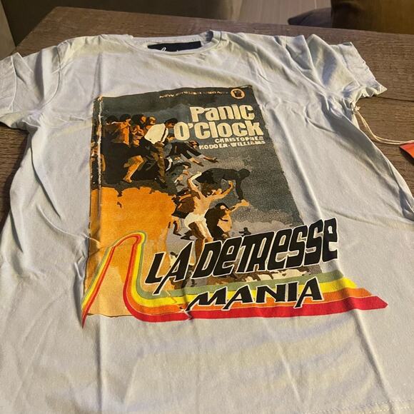 La Detresse Panic Tee in Blaze (Light Blue) - Picture 7 of 9